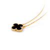 Colar Trevo Banhado em Ouro 18k - Deitado
