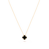Colar Trevo Banhado em Ouro 18k - Fundo Branco