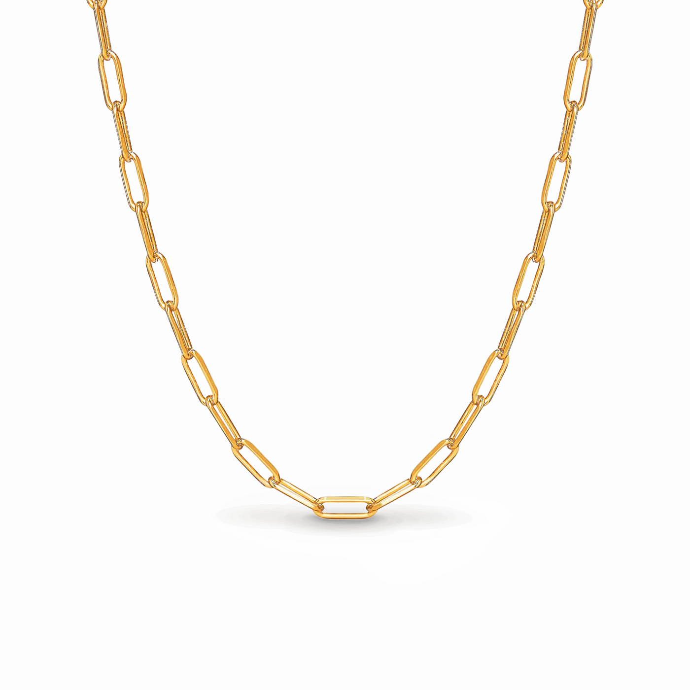 Colar Corrente Cincinnati Banhado em Ouro 18k - Fundo Branco