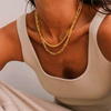 Colar Duplo Capri Banhado em Ouro 18k - Modelo