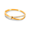 Bracelete Romano Luxo Banhado em Ouro 18k - Fundo Branco