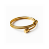 Bracelete Tornado Banhado em Ouro 18k - Fundo Branco