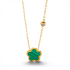 Colar Trevo Ivy Banhado em Ouro 18k - Fundo Branco