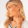 Brinco de Argola Romano Banhado em Ouro 18k - Modelo