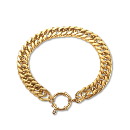 Pulseira de Corrente Elegance Banhado em Ouro 18k