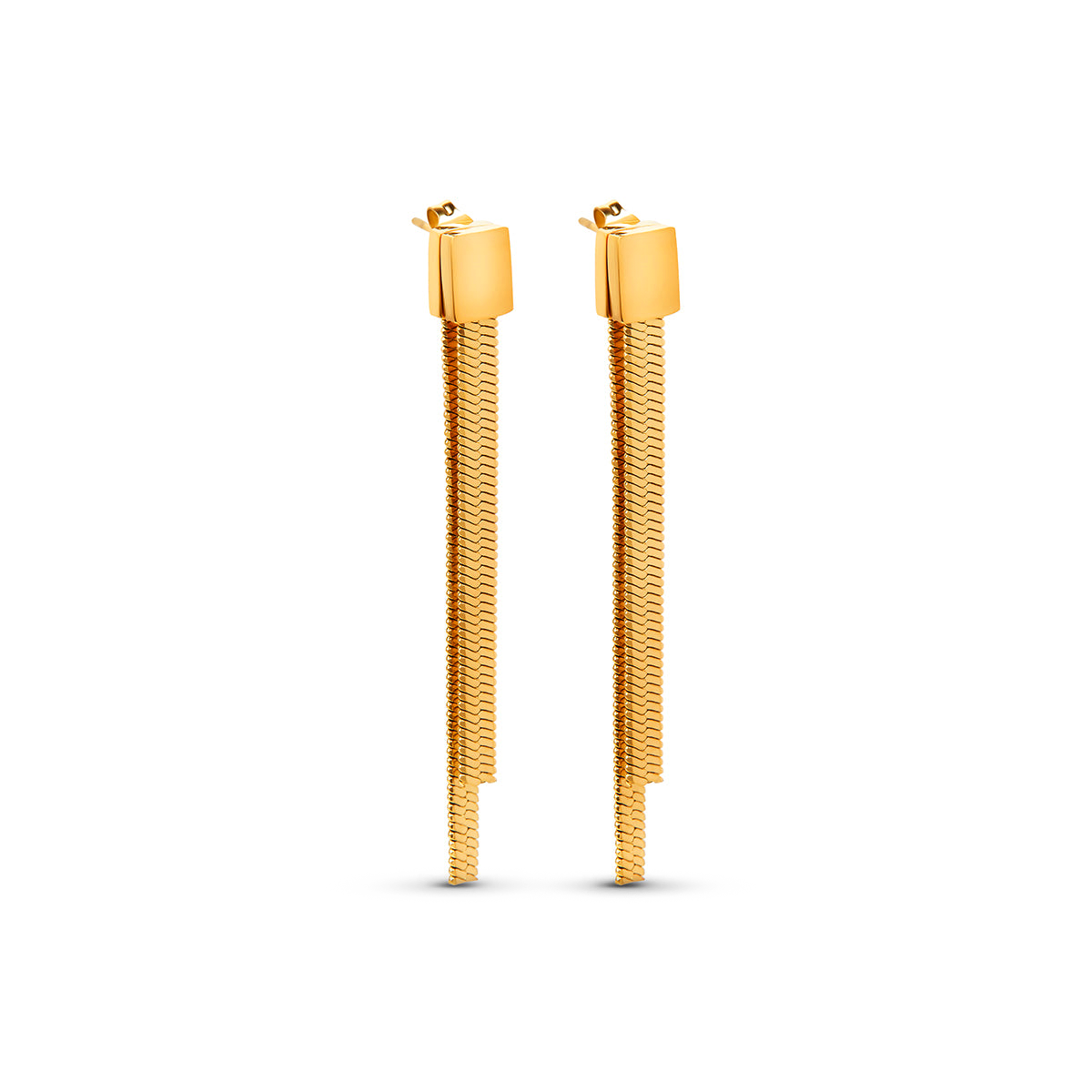 Brinco Água Viva Banhado em Ouro 18k - Fundo Branco