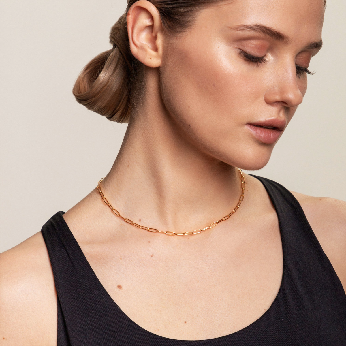 Colar Corrente Cincinnati Banhado em Ouro 18k - Modelo