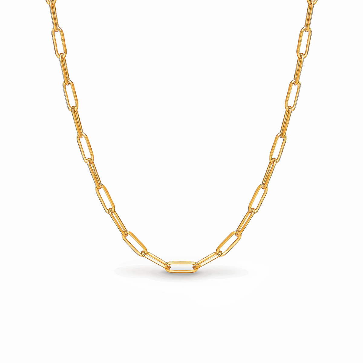 Colar Corrente Cincinnati Banhado em Ouro 18k - Fundo Branco