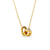 Colar Laços Romanos Banhado em Ouro 18k - Fundo Branco