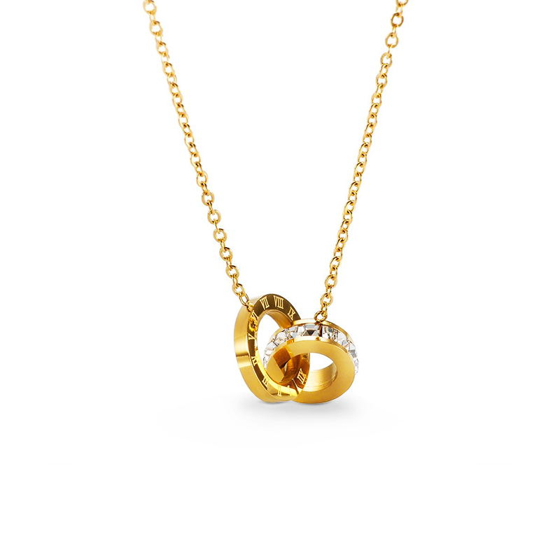 Colar Laços Romanos Banhado em Ouro 18k - Fundo Branco