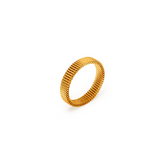 Anel Malha Whole Banhado em Ouro 18k - Fundo Branco
