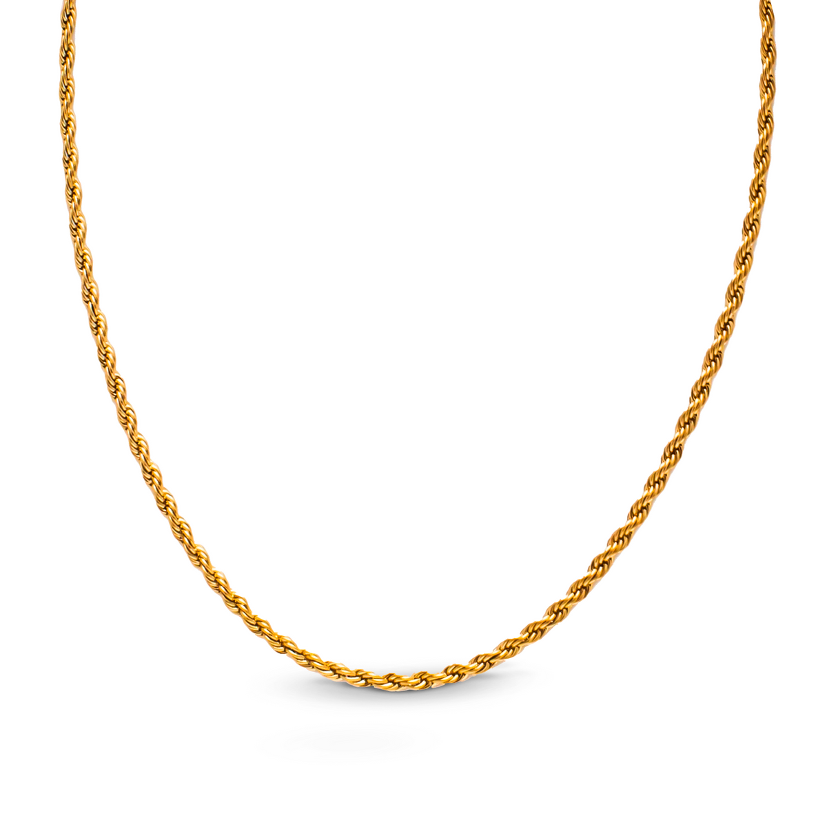 Colar Valentina Banhado em Ouro 18k - Fundo Branco